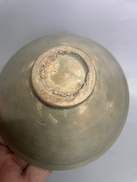 古玩陶瓷耀州窯海水游魚盞拍賣,當前價格12000元