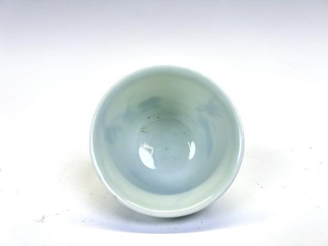 古玩陶瓷清中期·青花梔子花鈴鐺杯拍賣，當(dāng)前價(jià)格432元