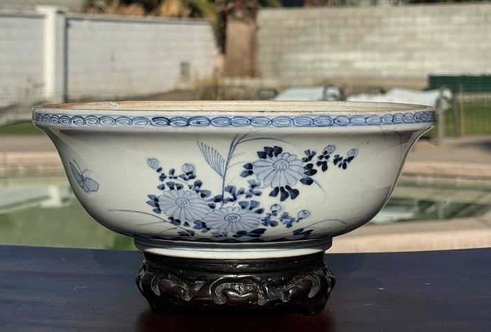 古玩陶瓷青花捧盒真品鑒賞圖