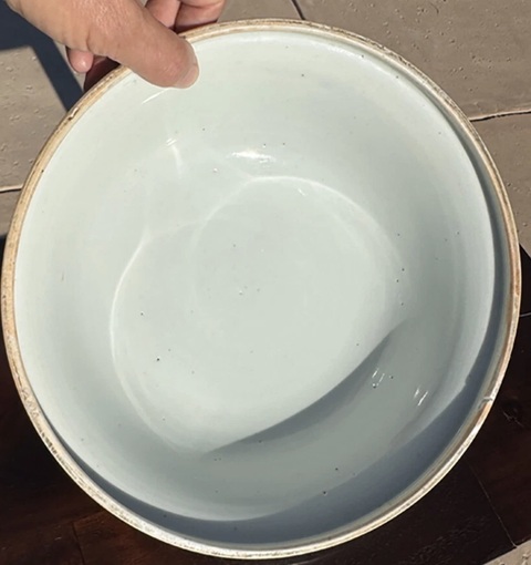 古玩陶瓷青花捧盒真品鑒賞圖