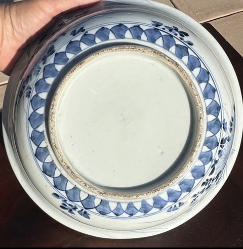 古玩陶瓷青花捧盒真品鑒賞圖