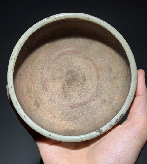 古玩陶瓷龍泉青瓷水洗真品鑒賞圖