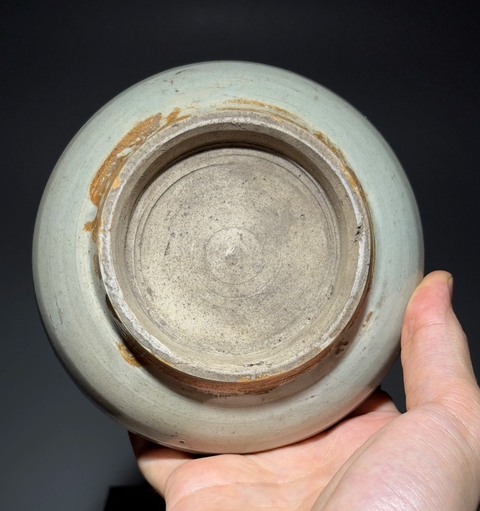 古玩陶瓷龍泉青瓷水洗真品鑒賞圖