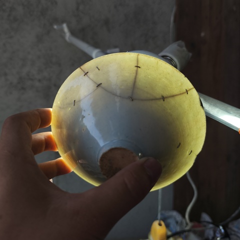 古玩陶瓷青白釉花卉紋斗笠盞真品鑒賞圖