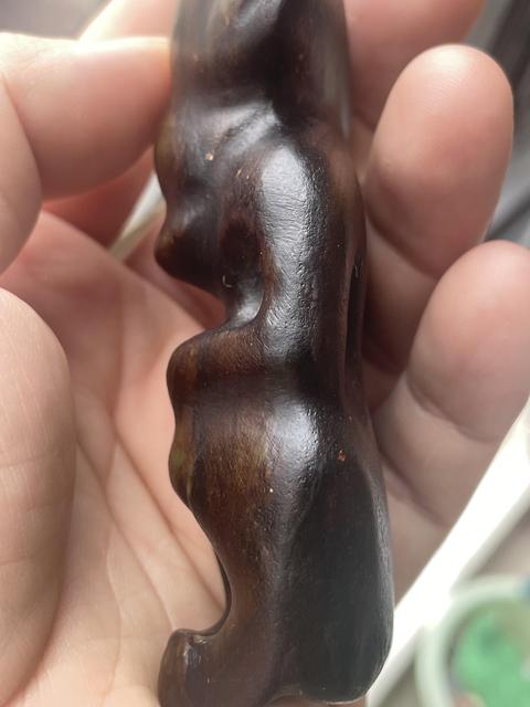 古玩玉器做舊仿“紅山文化”玉神人真品鑒賞圖