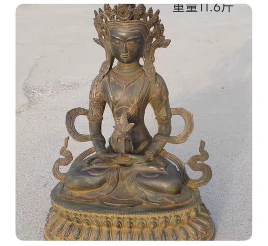 古玩銅器無量壽真品鑒賞圖