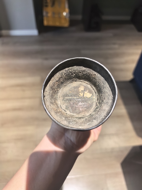 古玩銅器清中晚仿商周饕餮紋銅觚拍賣，當前價格9999元