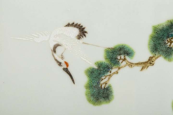 古玩陶瓷民國·粉彩鹿鶴同春圖瓷板
真品鑒賞圖