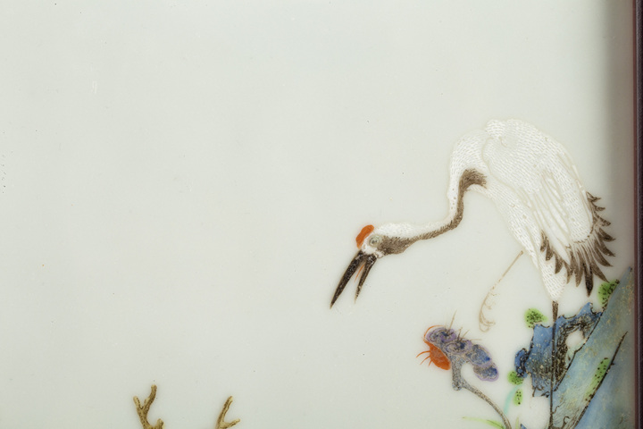 古玩陶瓷民國·粉彩鹿鶴同春圖瓷板
真品鑒賞圖