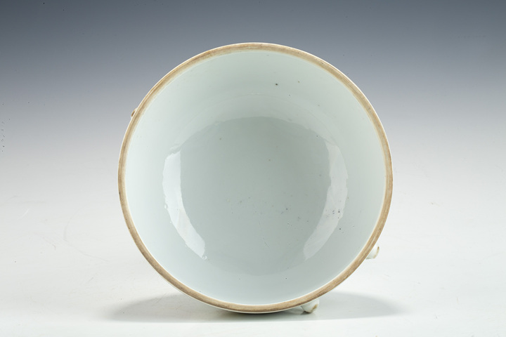 古玩陶瓷清晚·淺絳彩大吉圖四系溫鍋真品鑒賞圖