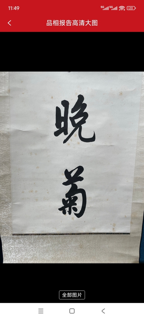 古玩字畫高毓浵對聯(lián)真品鑒賞圖