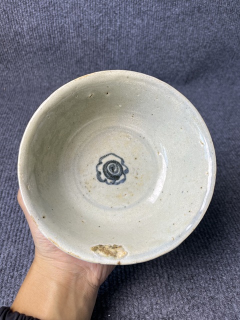 古玩陶瓷青花花鳥紋碗真品鑒賞圖