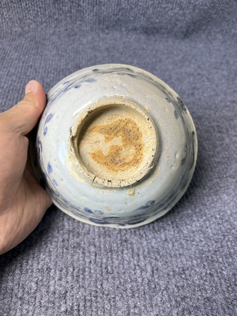 古玩陶瓷青花花鳥紋碗真品鑒賞圖