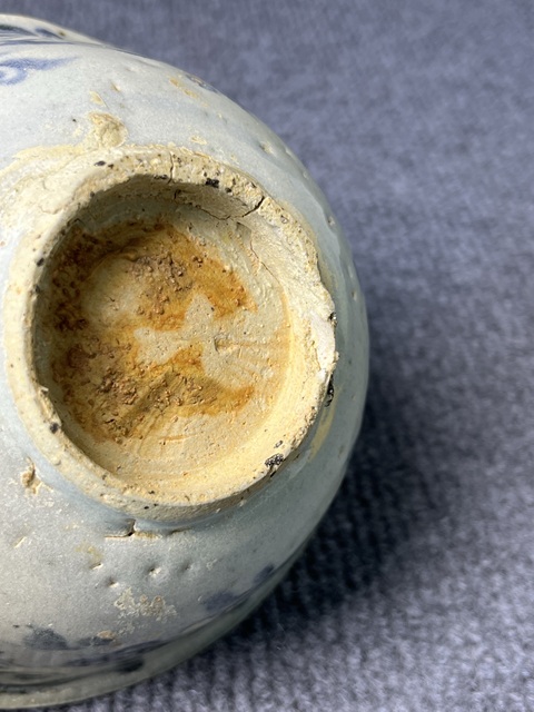 古玩陶瓷青花花鳥紋碗真品鑒賞圖