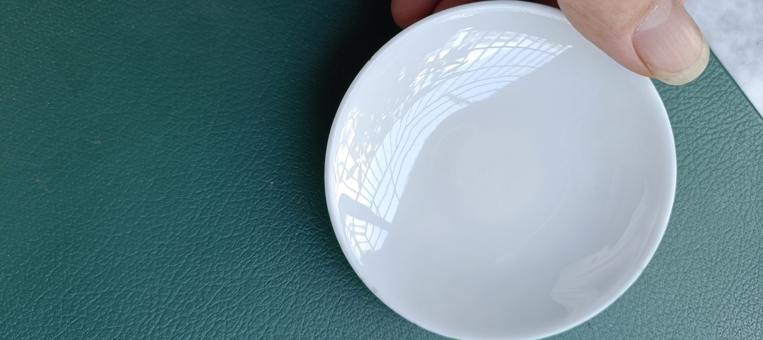 古玩陶瓷廣彩白菜紋蓋碗真品鑒賞圖