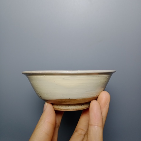 古玩陶瓷明代,白釉茶盞拍賣,當前價格288元