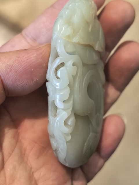 古玩玉器和田玉雕“瑞獸”把件拍賣，當前價格518元