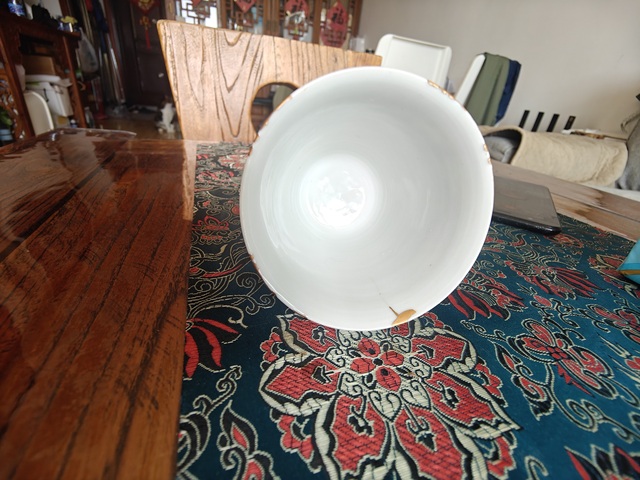 古玩陶瓷青花山水人物故事紋鈴鐺杯真品鑒賞圖