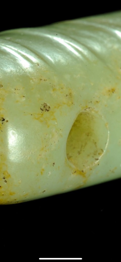 古玩玉器河磨玉嬋真品鑒賞圖