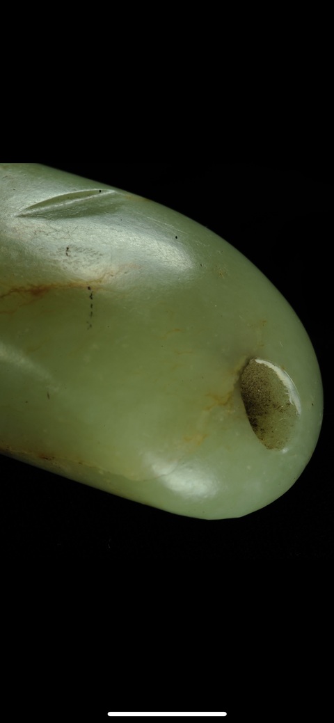 古玩玉器河磨玉嬋真品鑒賞圖