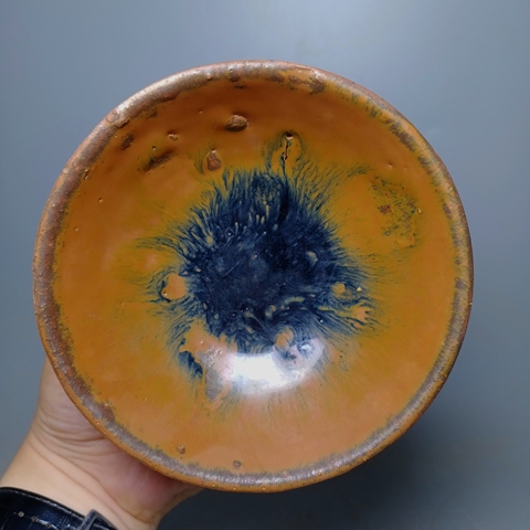 古玩陶瓷清代,磁州窯茶盞拍賣,當前價格588元
