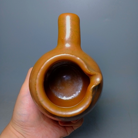 古玩陶瓷清·紫金釉分茶器真品鑒賞圖