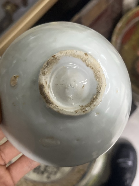 古玩陶瓷澀圈圈足疊燒工藝碗真品鑒賞圖