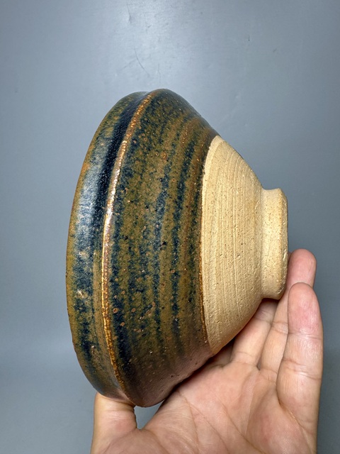 古玩陶瓷金元,磁州窯鐵銹斑大碗拍賣,當前價格1600元
