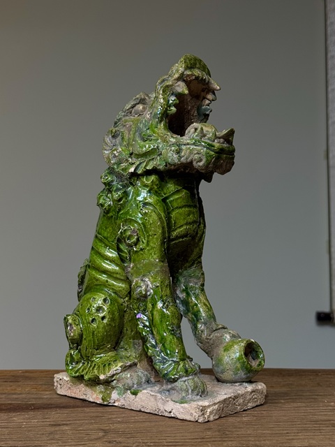 古玩陶瓷元代,磁州窯、招財獸拍賣,當前價格888元