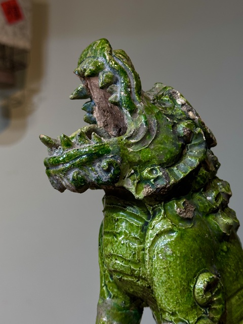古玩陶瓷元代,磁州窯、招財獸拍賣,當前價格888元