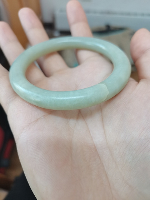 古玩玉器和田玉手鐲真品鑒賞圖