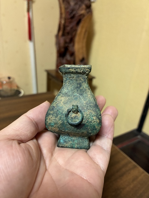 古玩銅器銅方壺拍賣，當前價格3888元