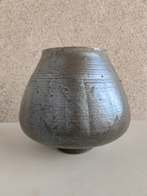 古玩陶瓷黑釉瓜棱罐拍賣(mài)，當(dāng)前價(jià)格580元