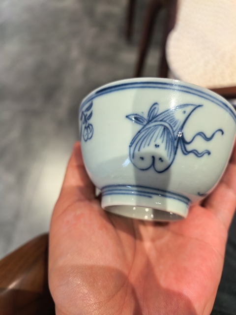 古玩陶瓷青花杯拍賣，當前價格6000元