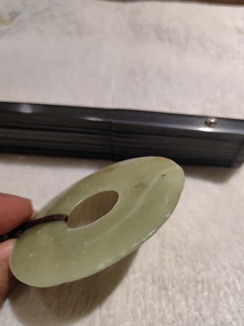 古玩玉器河磨玉雕“素紋璧”真品鑒賞圖
