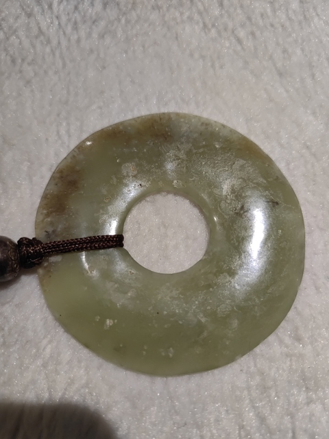 古玩玉器河磨玉雕“素紋璧”真品鑒賞圖