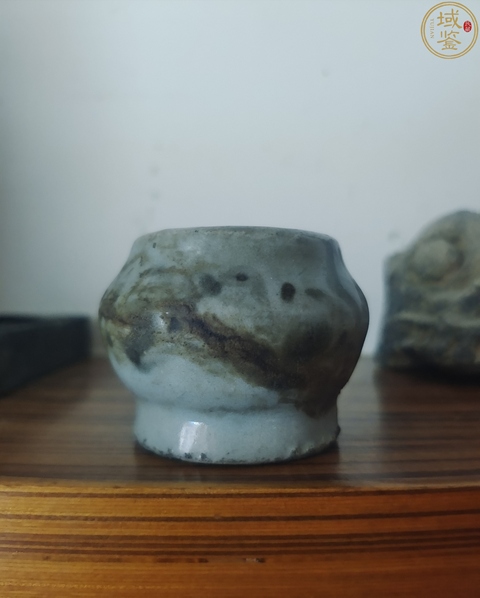 古玩陶瓷明代水盂真品鑒賞圖