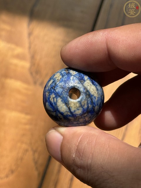 古玩玉器青金石頂珠真品鑒賞圖
