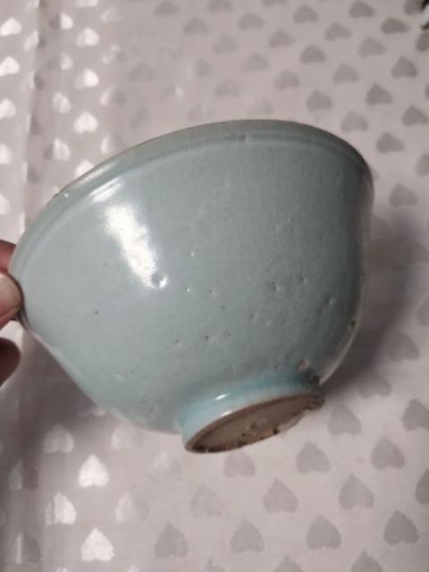 古玩陶瓷青白釉刻花大碗真品鑒賞圖