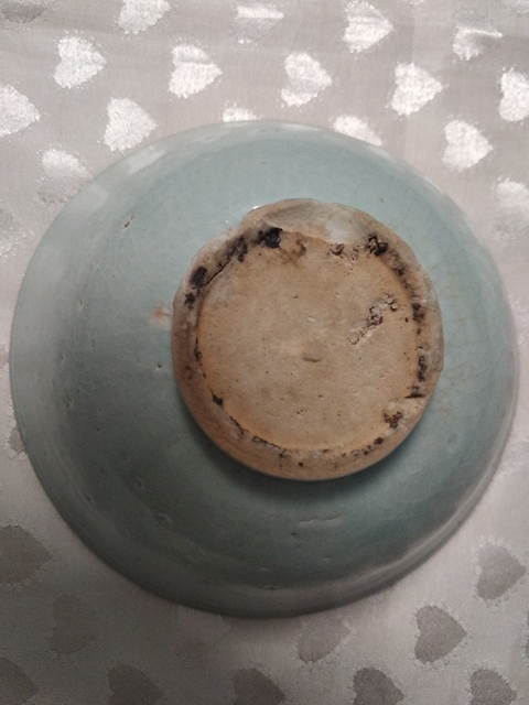 古玩陶瓷青白釉刻花大碗真品鑒賞圖