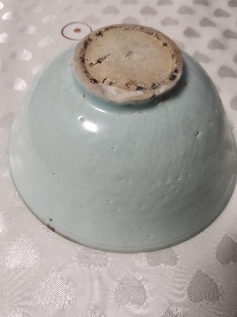 古玩陶瓷青白釉刻花大碗真品鑒賞圖