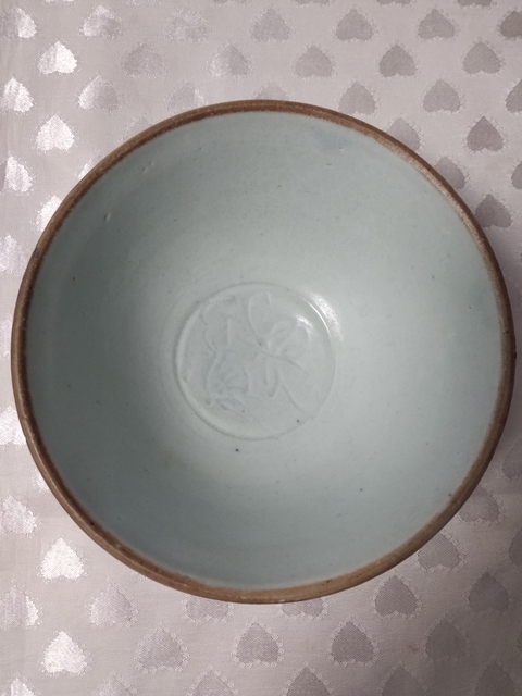 古玩陶瓷青白釉刻花大碗真品鑒賞圖
