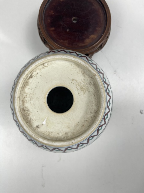 古玩陶瓷斗彩迎手真品鑒賞圖