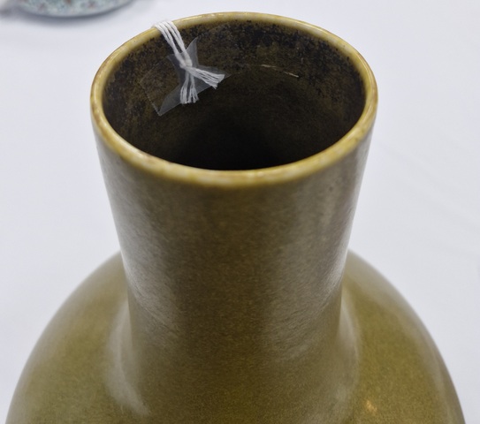 古玩陶瓷茶葉末荸薺瓶真品鑒賞圖