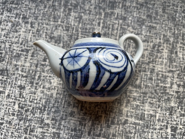 古玩陶瓷青花執壺真品鑒賞圖