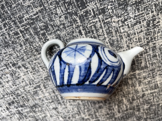 古玩陶瓷青花執壺真品鑒賞圖