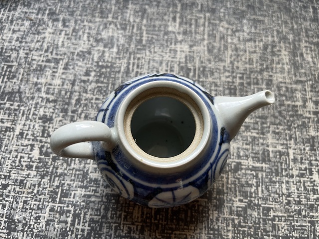 古玩陶瓷青花執壺真品鑒賞圖