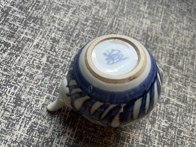 古玩陶瓷青花執壺真品鑒賞圖