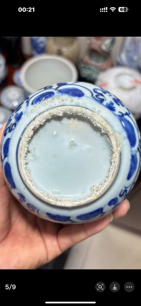 古玩陶瓷青花瑞獸紋罐真品鑒賞圖