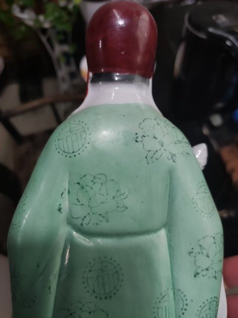 古玩陶瓷福星塑像真品鑒賞圖